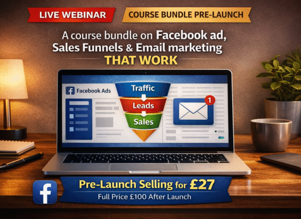 facebook ad and sales funnel and email marketing